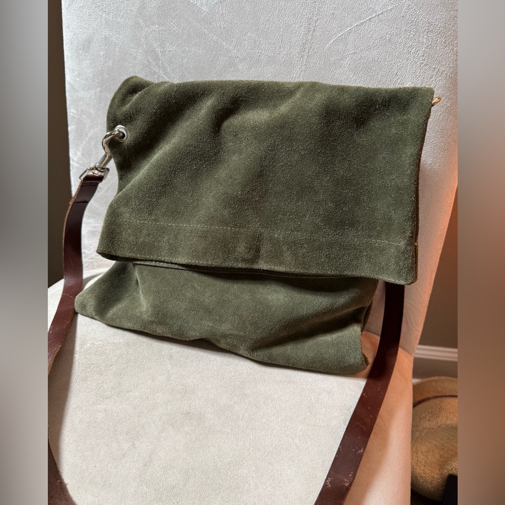 Owen Barry Suede Crossbody Bag